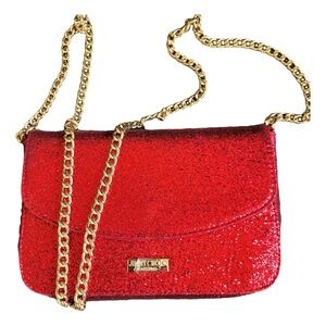 NWOT Jimmy Choo red glitter luxury bag